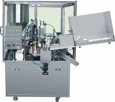 Καλή τιμή Πλαστική μαύρη μεταλλίνη καλλυντικών μηχανών πλήρωσης εξοπλισμού πολυμερών σωλήνων σφραγίζοντας σε απευθείας σύνδεση