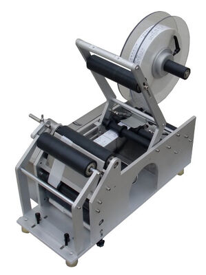 Καλή τιμή Εύκολη ακρίβεια μηχανών μαρκαρίσματος λειτουργίας ημι αυτόματη για το στρογγυλό μπουκάλι σε απευθείας σύνδεση